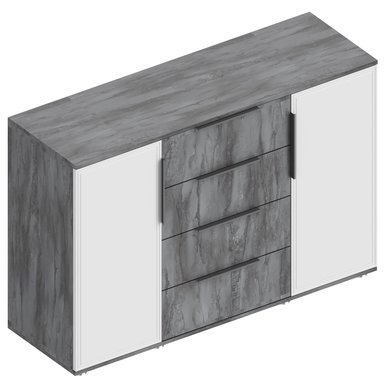 Комод Лео 2-ств с 4 ящиками