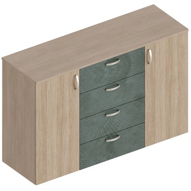 Комод Ева 2-ств с 4 ящиками
